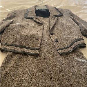 Tweed suit with matching jacket